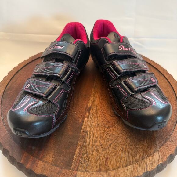 Pearl Izumi Women’s All-Road Cycling Shoes EUR 40 Black Pink SPD Cleats - Picture 2 of 10